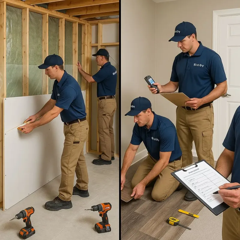 Repairs and Reconstruction process in Country Lake Estates, NJ